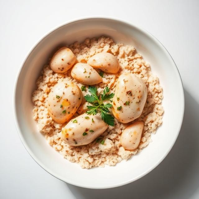 Pollo Cremoso con Avena